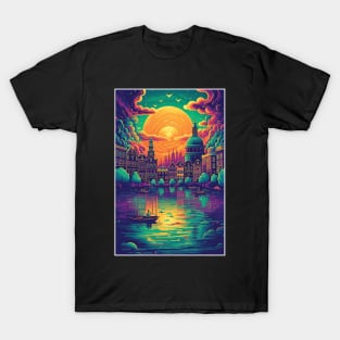 Trippy Amsterdam, Poster T-Shirt